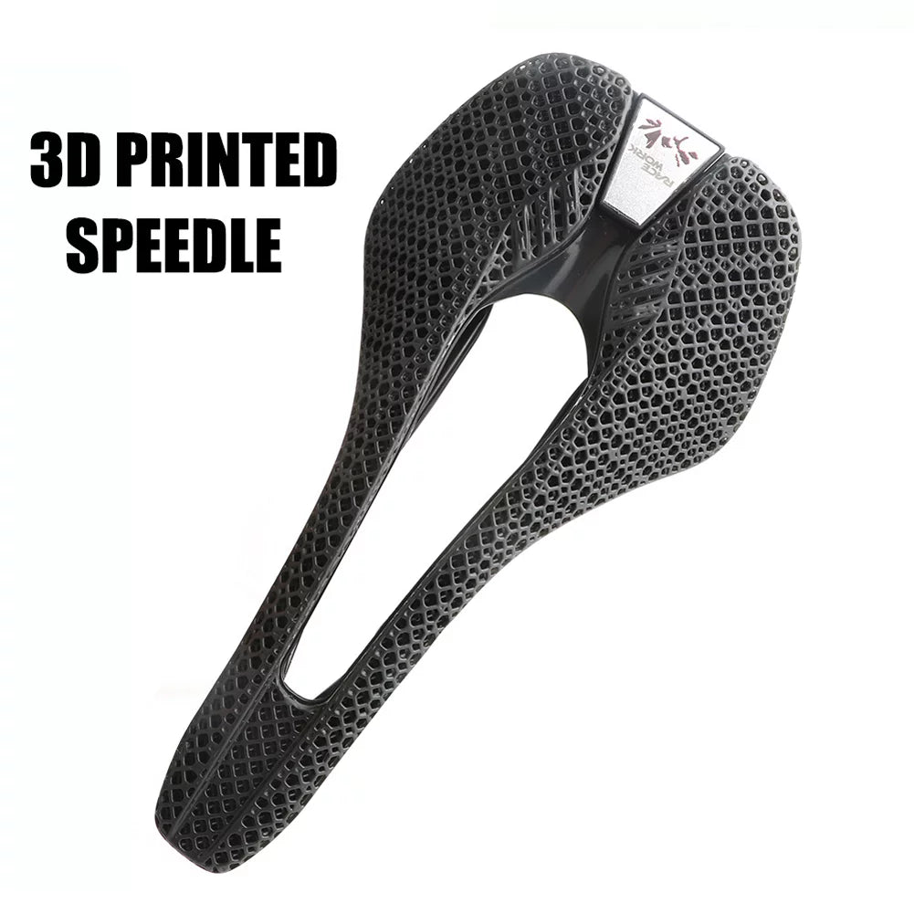 RACEWORK 30CRMO 3D Printed Saddle MTB Mountain Road Cycling Saddle Relaxed Honeycomb Structure Hollow Cushion