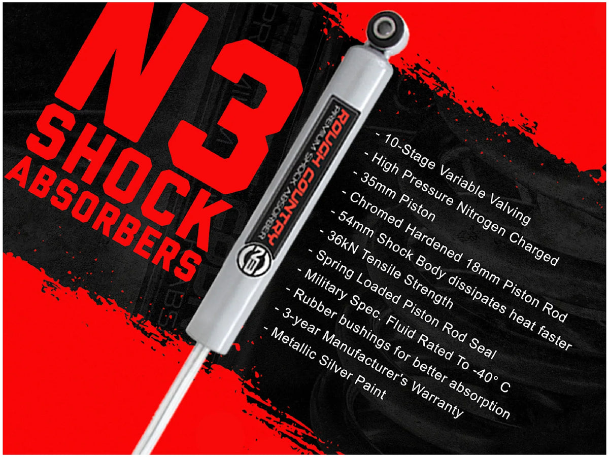 Rough Country 3.5" Lift Kit (fits) 1993-1998 Jeep Grand Cherokee ZJ 4WD | V8 | N3 Shocks | Suspension System | 632.20