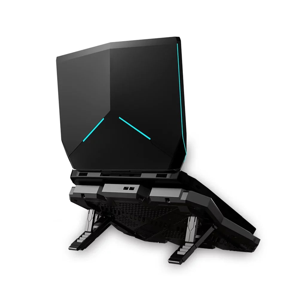 COOLCOLD K40 Laptop Cooler Stand with 6 Fans, Adjustable Wind Speed, and Mute Design