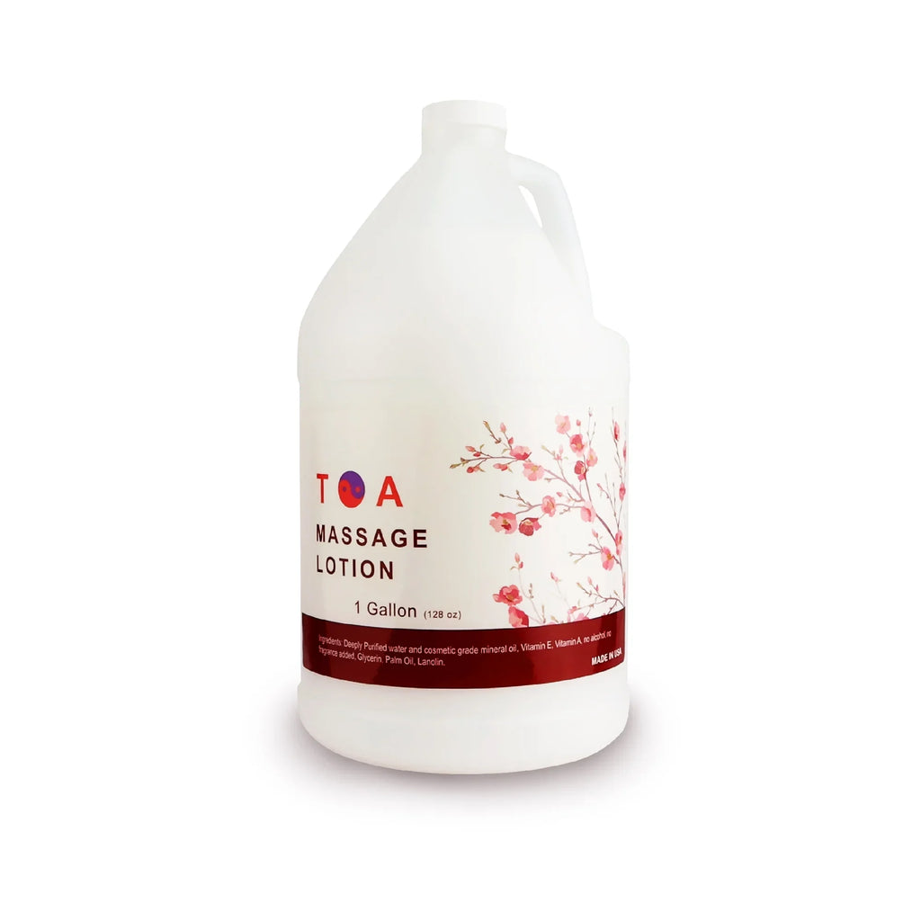 TOA Unscented Massage Lotion Body Moisturizing Gallon Bottle (1 Gallon)
