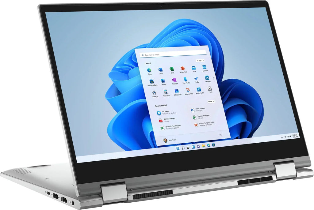 Inspiron 5000 2-in-1 Laptop / 14" HD Touch-Screen / 11th Gen Intel Core i3-1115G4/ 8GB DDR4/ 256GB SSD/ Webcam/ WiFi 6/ Bluetooth/ Win 10/Platinum Silver/ with UltraTech Mouse Pad Bundled