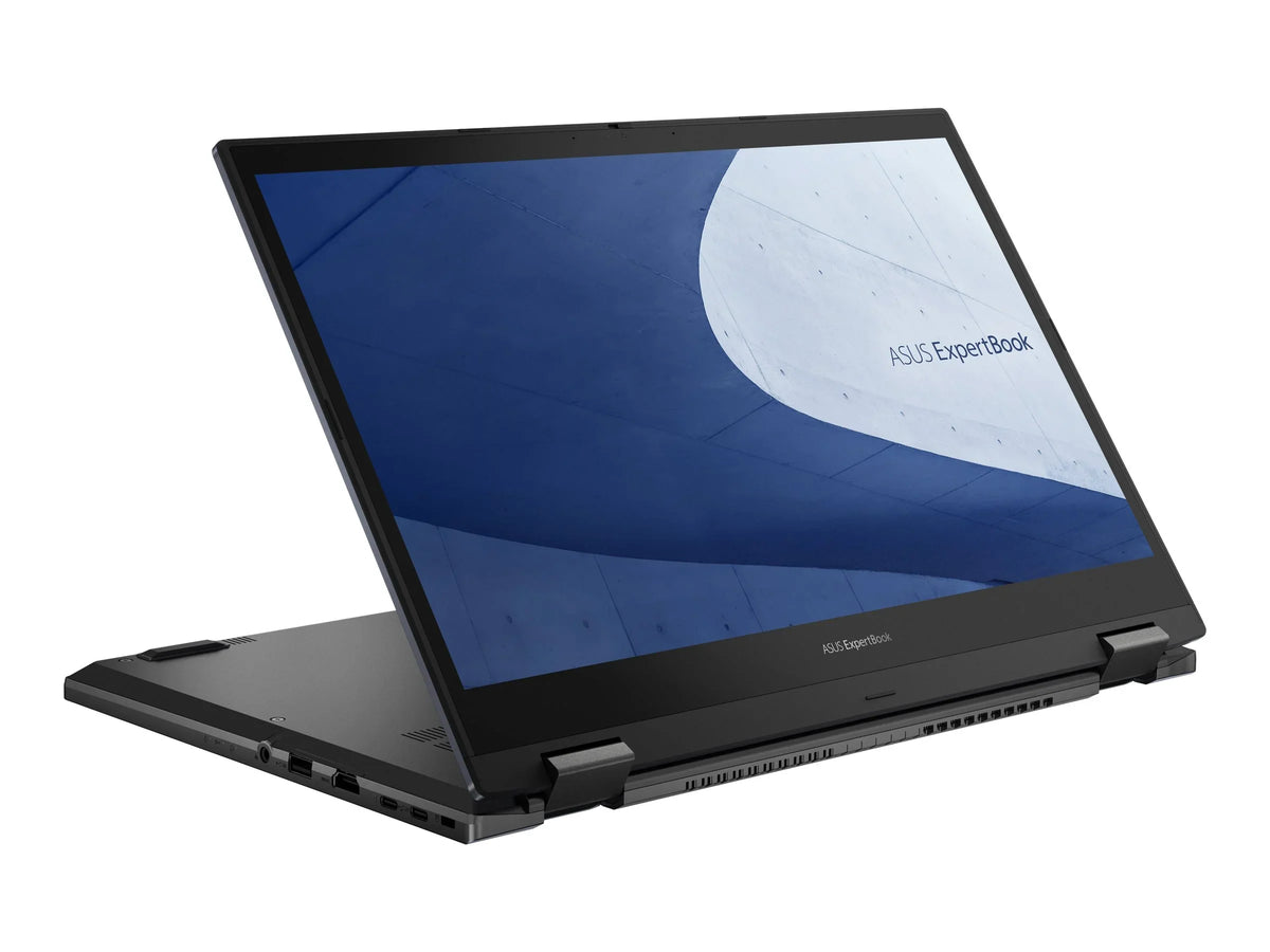 ExpertBook B2 Flip B2502FBA-XS74T - Flip design - Intel Core i7 - 1260P / up to 4.7 GHz - Win 11 Pro - Intel Iris Xe Graphics - 16 GB RAM - 512 GB SSD NVMe - 15.6" touchscreen 1920 x 1080 (Full HD) - Wi-Fi 6E - star black (LCD cover), star black