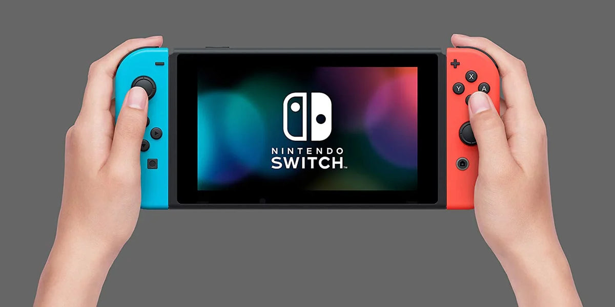 Nintendo Switch Bundle: Mario Kart 8 Deluxe /Super Mario Bros. U Deluxe and Nintendo Switch 32GB Console with Neon Red and Blue Joy-Con| 3 Months Nintendo Switch Online Membership