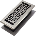Eclipse Plated Floor Register, Nickel