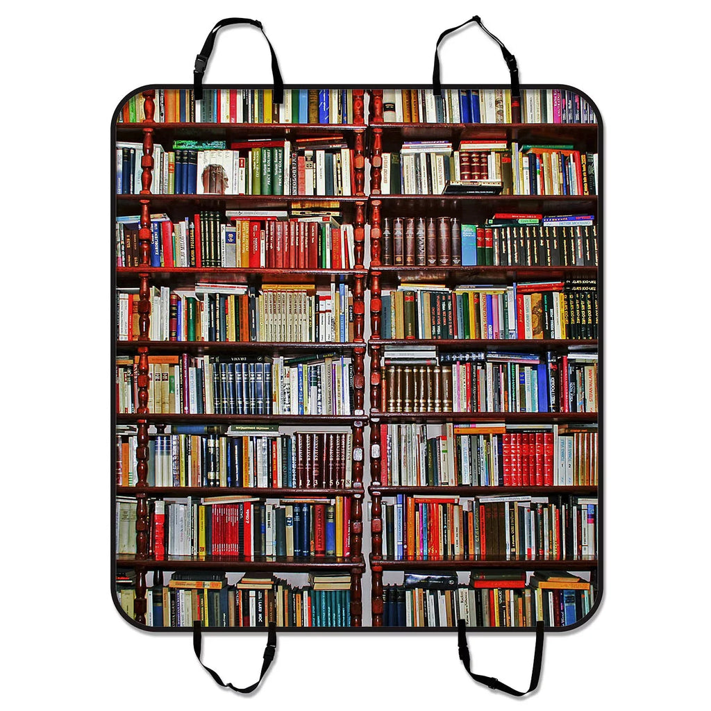 GCKG Neat Bookshelf,Library Pet Car Chair Cover Dog Car Chair Mat Hammock Cargo Mat Trunk Mat For Cars Trucks and SUV 54x60 inches