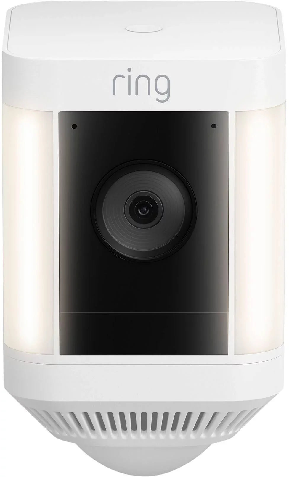 Ring_Video Spotlight Plus Battery Camera & Solar Panel Bundle with Savings Story Cleaning Cloth, Night Vision, HD, Wifi, Security