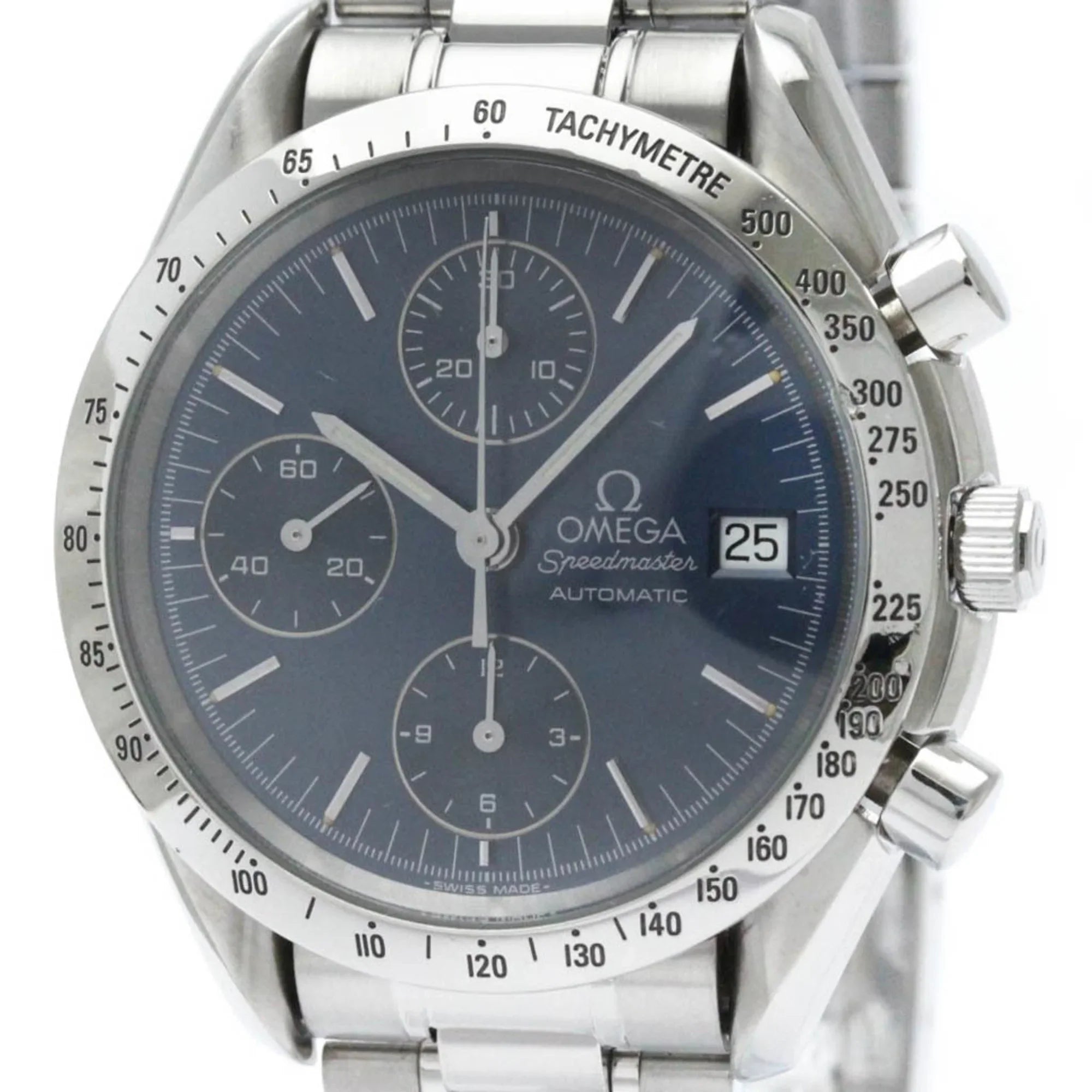 Pre-Owned Polished OMEGA Speedmaster Date Steel Automatic Mens Watch 3511.80 BF563399 (Good)
