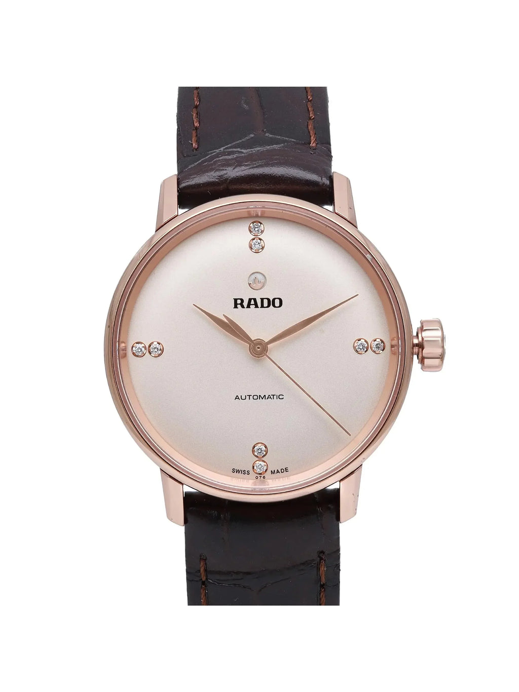 Rado Coupole Classic 31mm Rose Gold Steel Beige Dial Ladies Watch R22865765