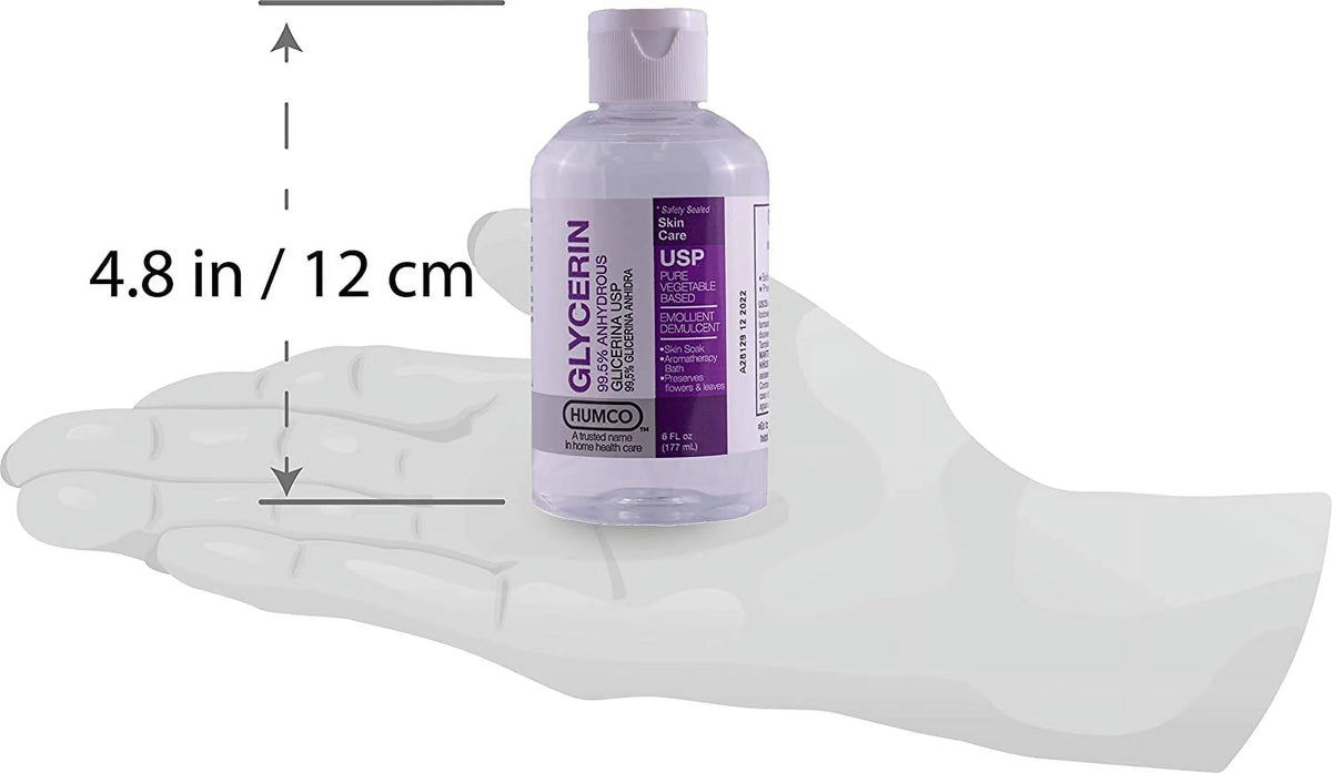 Humco Glycerin Skin Protectant USP 99.5% 6oz Each, Pack of 4