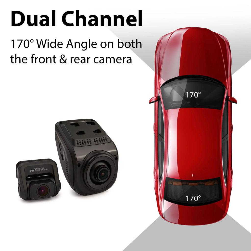 Rexing V1P Pro 1080p Full HD Front and Rear Dash Cam