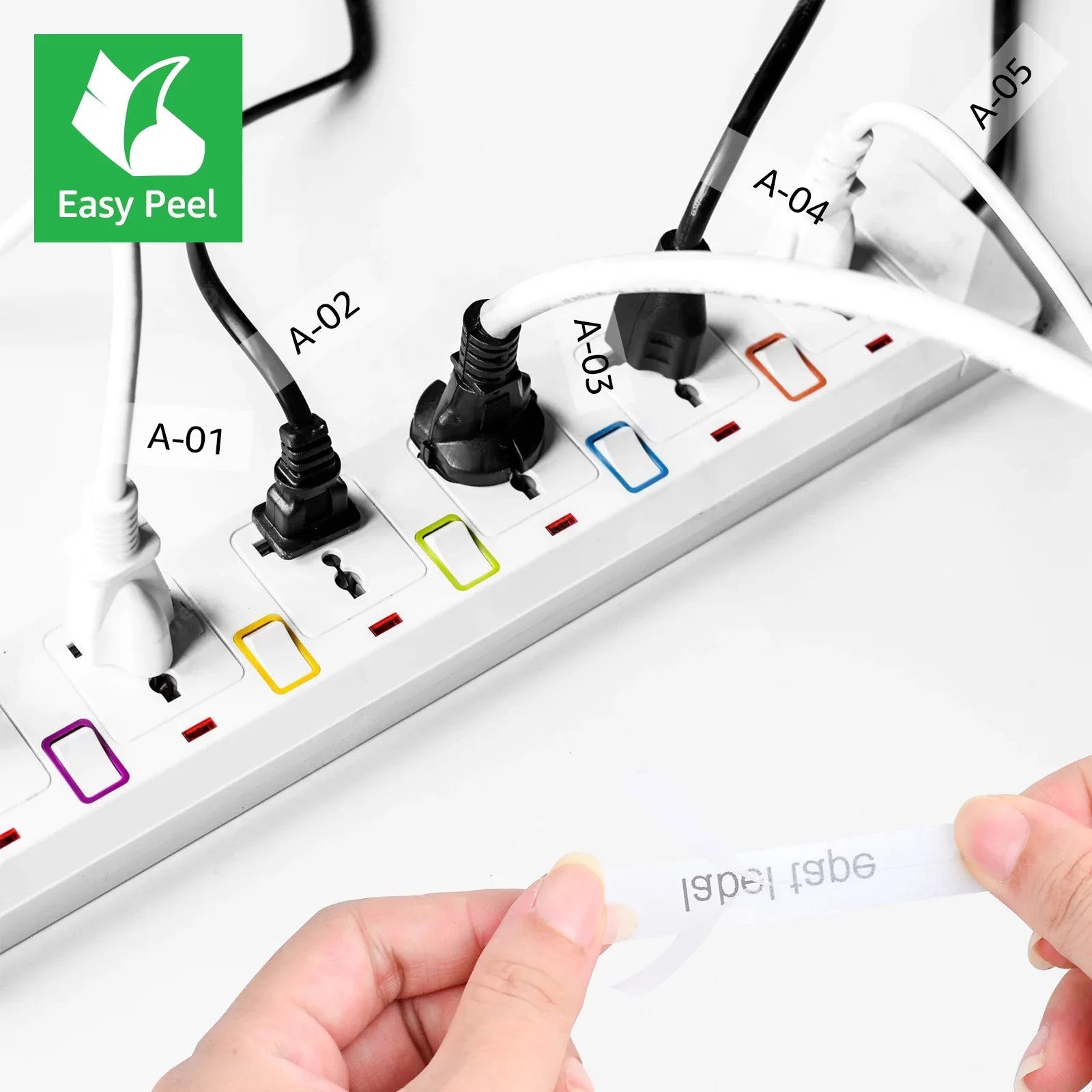 GREENCYCLE 8PK Compatible for Brother P-touch 12mm x 8m Black on Clear TZ TZe TZe-FX131 TZ-FX131 TZe-131 TZ-131 Flexible ID Cable Wire Label Tape