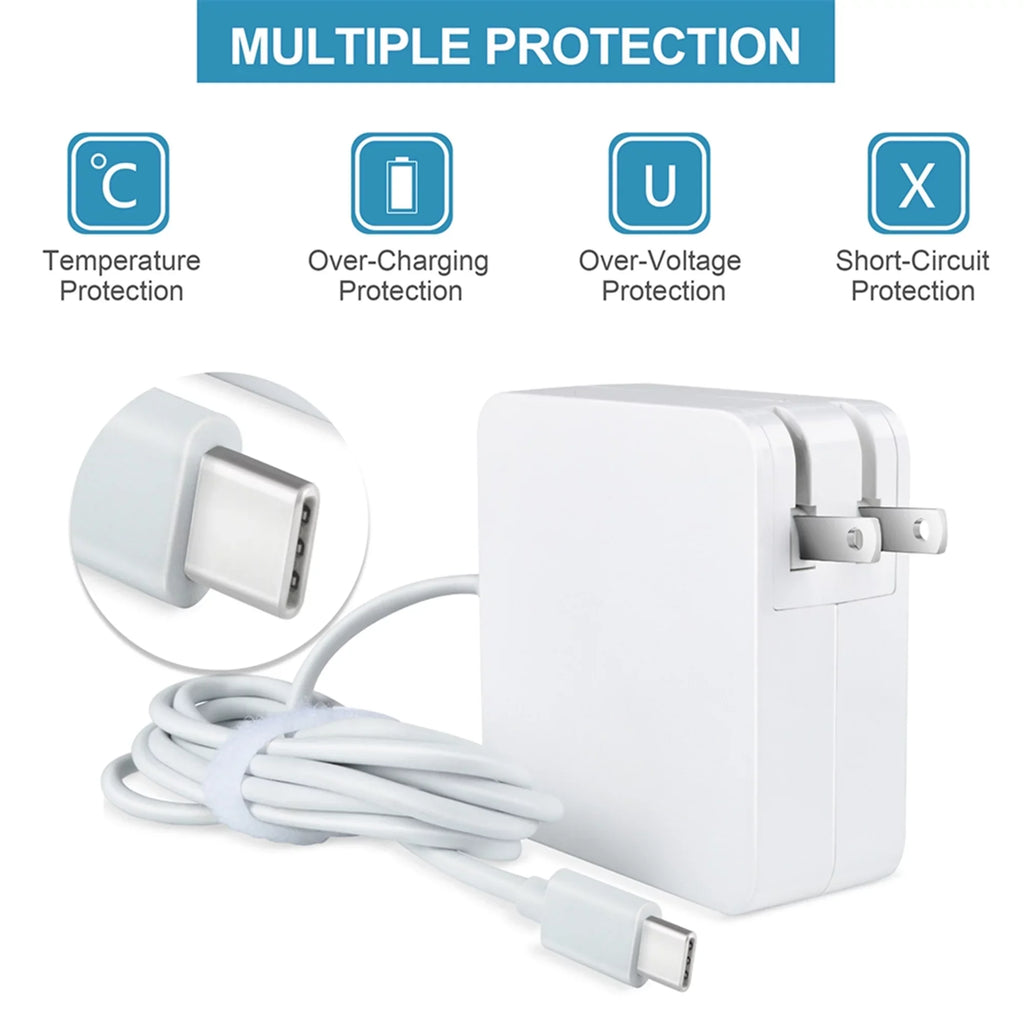 KONKIN BOO Compatible White 65W USB Type-C AC Adapter Charger Replacement for XPS 13 7390 P82G003 2-in-1 Laptop PSU