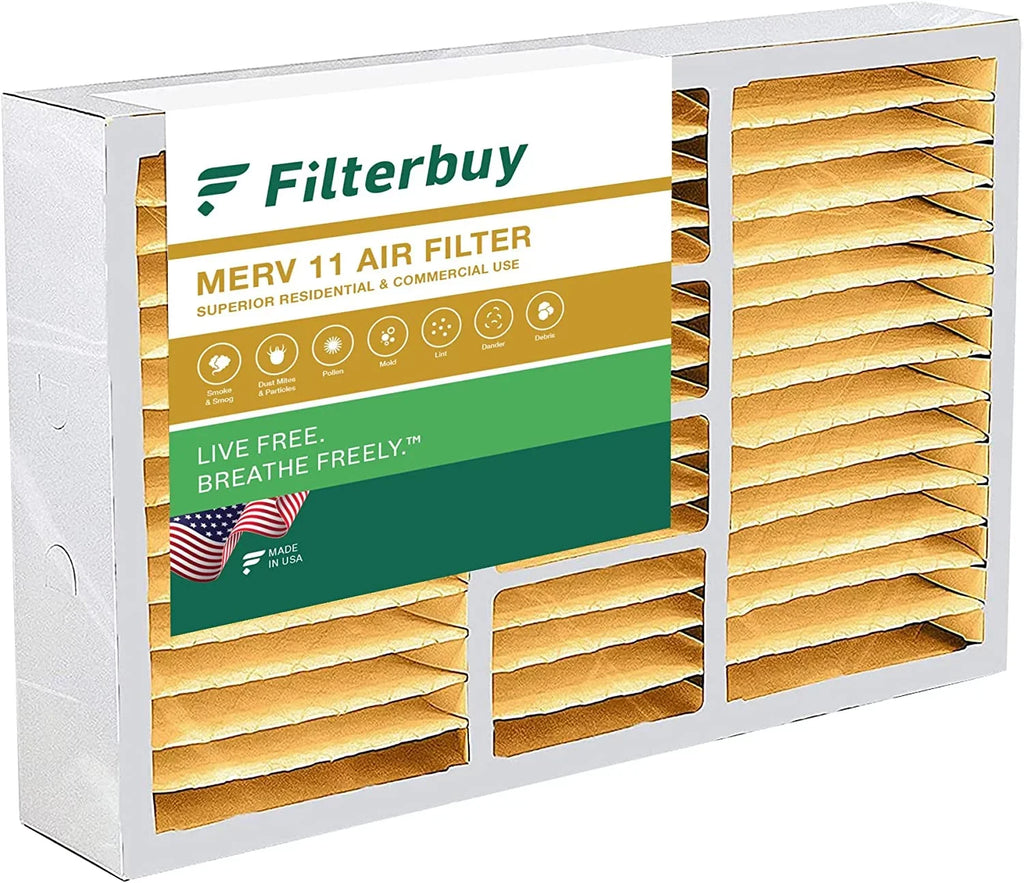 Filterbuy 17x26x4 MERV 11 Pleated HVAC AC Furnace Air Filters for Lennox x6664 (1-Pack)