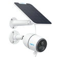 Reolink 2K+ 5MP Outdoor 4G LTE Cellular Battery-Powered Wireless Security Camera System, No WiFi Needed, Night Vision, Smart Person/Vehicle Detection, 2-Way Talk, Go Plus with White Solar Panel
