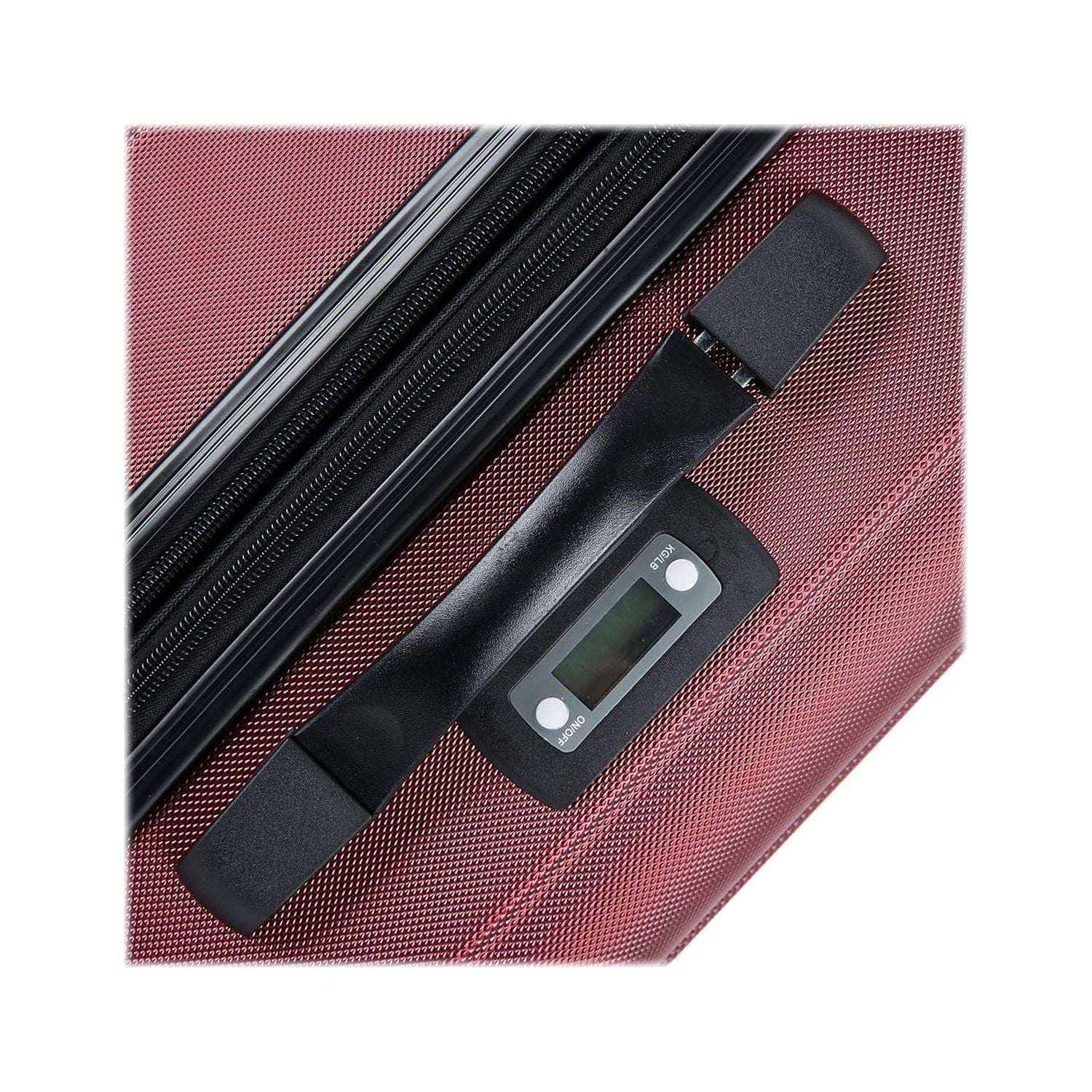 DUKAP INTELY PC/ABS Plastic 4-Rim Spinner Luggage Wine (DKINT00L-WIN)