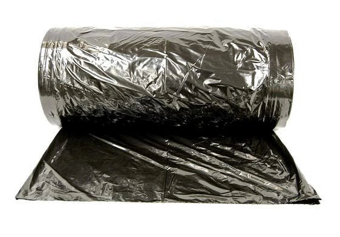 NAHANCO Plastic super weight garment bags on a roll, 36"H , Black - 500/ROLL