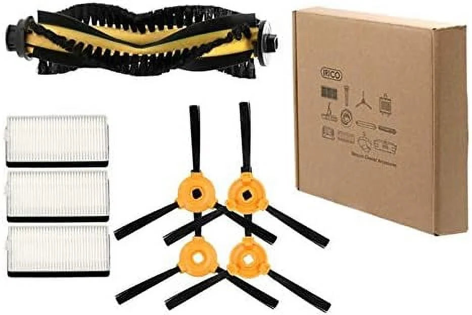 N79S & N79 Replacement Kit | 3 Sets Of High Efficiency Filters, 4 Side Brushes, 1 Main Brush For DEEBOT N79S & N79