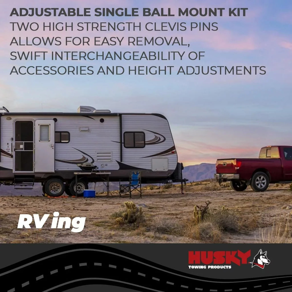 Husky Towing 33110 One-Mount Pintle Hook RECEIVER HITCH ACCESSORIES