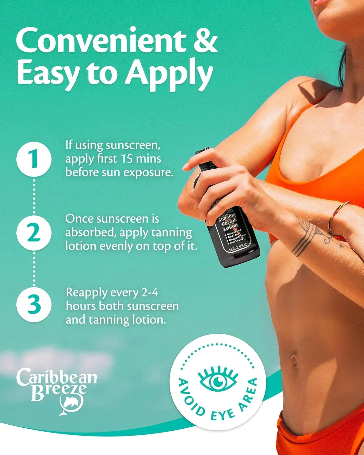 Golden Carrot Sun Tanning Accelerator , Natural Tanning With Pomegranate Aloe Extracts, Rich In Oxidants, Moisturizes The Skin, And Anti-Aging Properties, 8.5 Oz (250 Ml)
