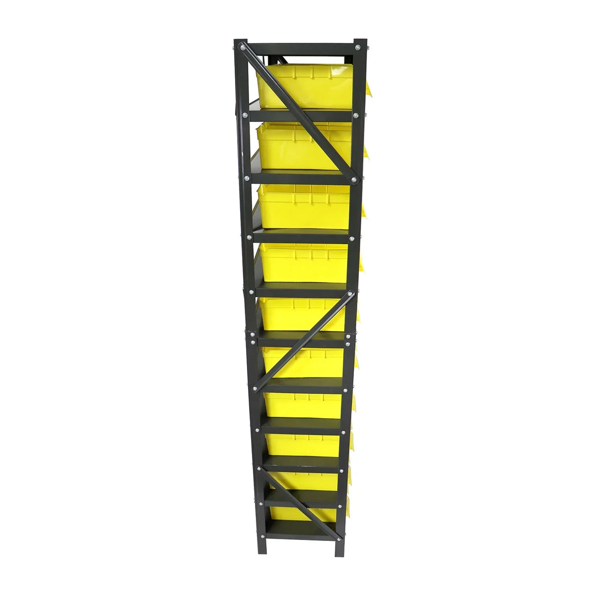 Erie Tools® 60 Bin Parts Rack Storage Shop Garage Organizer Nuts Bolts Parts