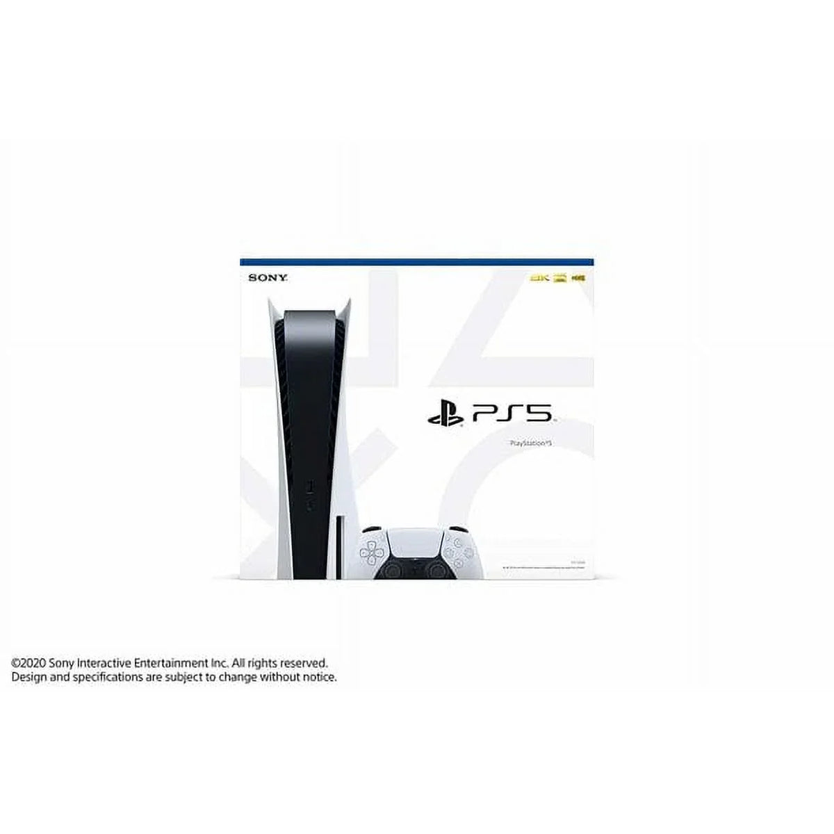 Restored Sony CFI1015A Playstation 5 Disc Version with Extra DualSense Wireless Controller, Black and White (Refurbished)