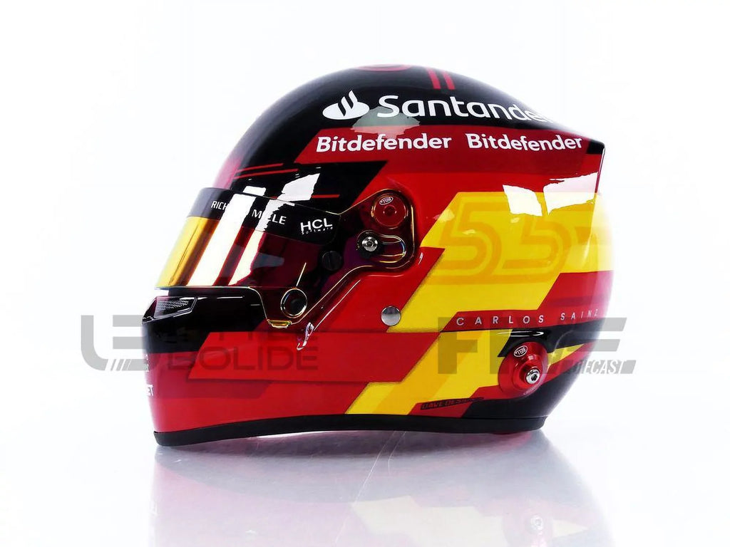 MINI HELMET 1/2 - CASQUE Carlos Sainz Jr - Ferrari F1 2023