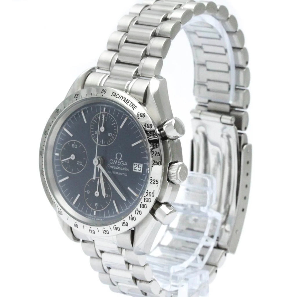 Pre-Owned Polished OMEGA Speedmaster Date Steel Automatic Mens Watch 3511.80 BF563399 (Good)