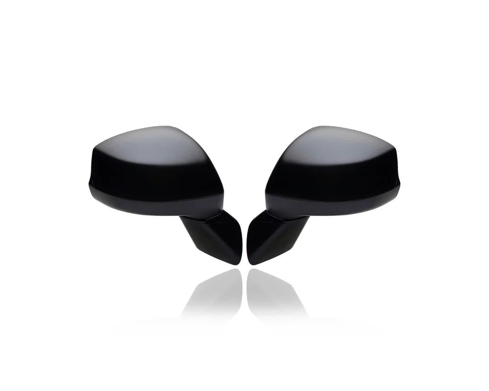 Door Mirror - Compatible/Replacement for '12-12 Honda Civic Sedan/Coupe-DX - Manual Without Side View Camera, Textured - Pair, Left Driver + Right Passenger Set - 76208TR0A11, 76258TR3A11
