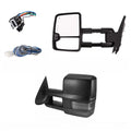 2x Power Heated Smoke Turn Lamp+Backup Blk Tow Mirror For 07-13 Silverado Sierra Fits select: 2007-2014 CHEVROLET SILVERADO, 2007-2013 CHEVROLET TAHOE