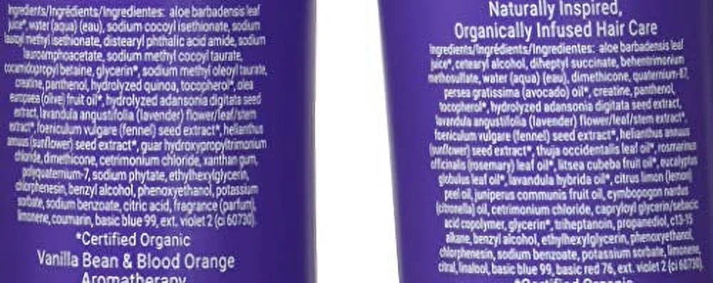 Loma Hair Care Violet Shampoo Violet Conditioner Duo, 12 Fl Oz each