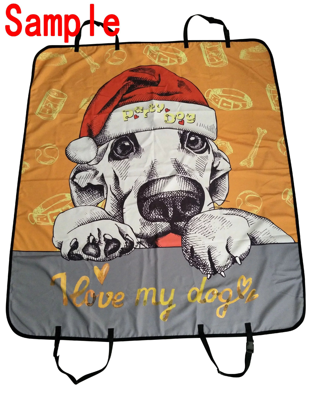 GCKG Fierce King Of Forest Tiger Swimming To A Meat Pet Car Cushion Cover Dog Car Cushion Mat Hammock Cargo Mat Trunk Mat For Cars Trucks and SUV 54x60 inches
