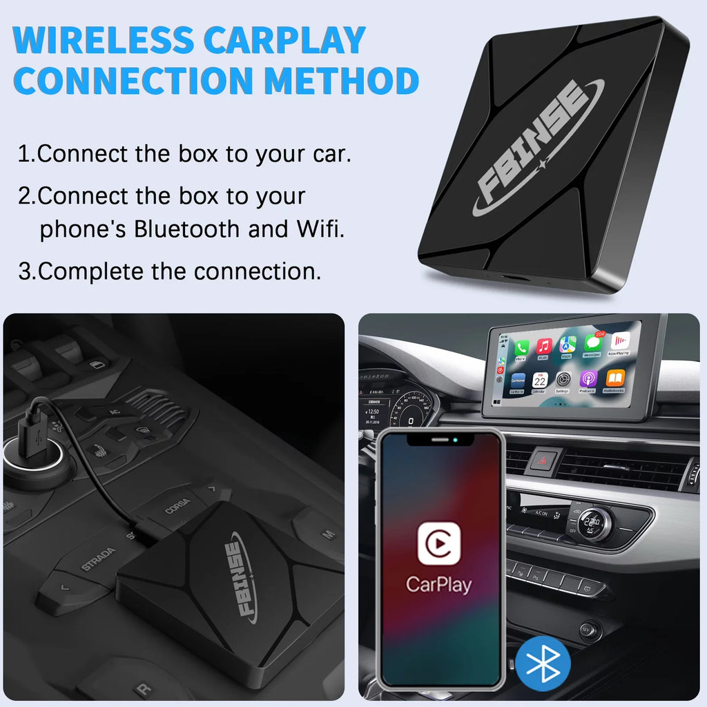 Fbinse Wired To Wireless Carplay Adapter Carplay Dongle Connect