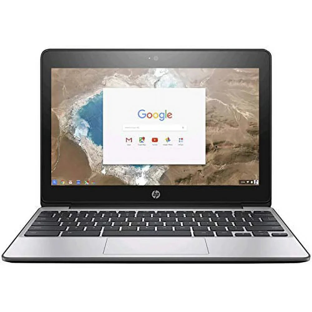 Restored 1FX82UT#ABA Chromebook 11 G5 EE 11.6 inches 1366 x 768 Intel Celeron N3060 Dual core (2 Core) 1.60 GHz 4 GB RAM 16 GB SSD 16 GB Flash Memory Chrome OS HD Graphics 400 (Refurbished)