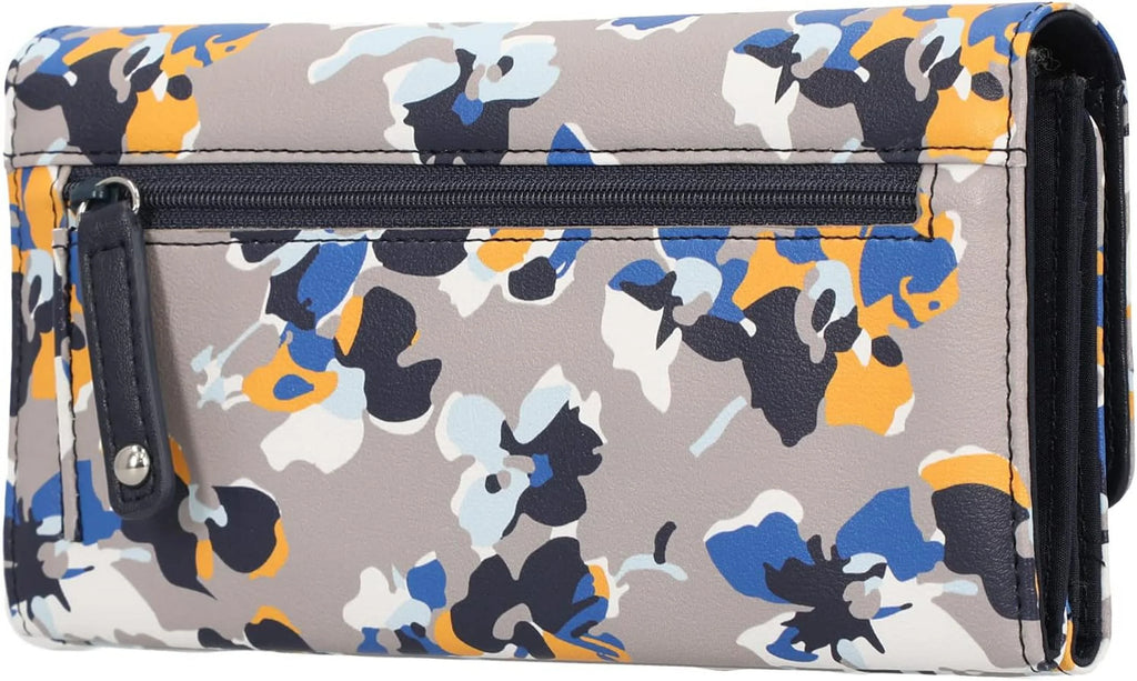 Nautica Money Manager RFID Women’s Wallet Clutch Organizer (Floating Floral Atmosphere)