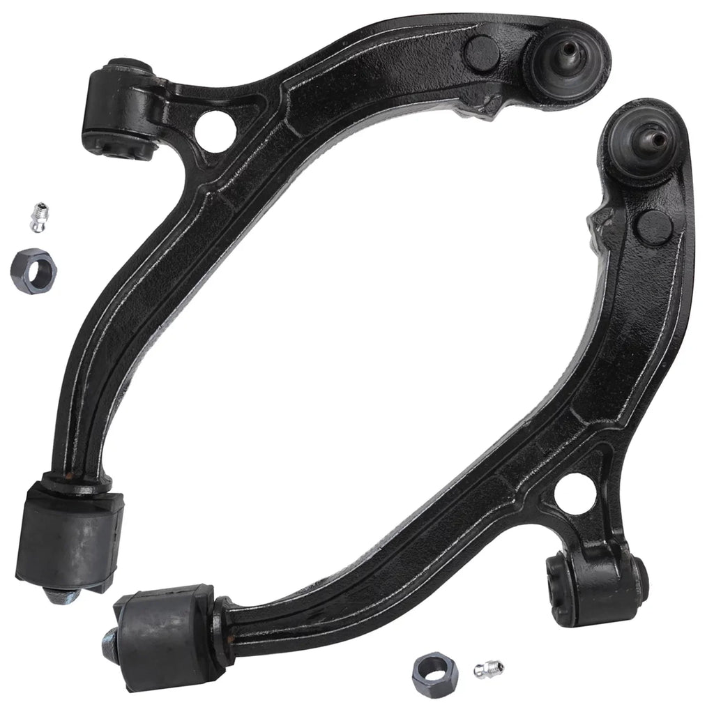 Detroit Axle - Front Lower Control Arms for 01-07 Dodge Caravan Chrysler Town & Country 01-03 Voyager, 2pc Lower Control Arms & Ball Joints Assembly Replacement