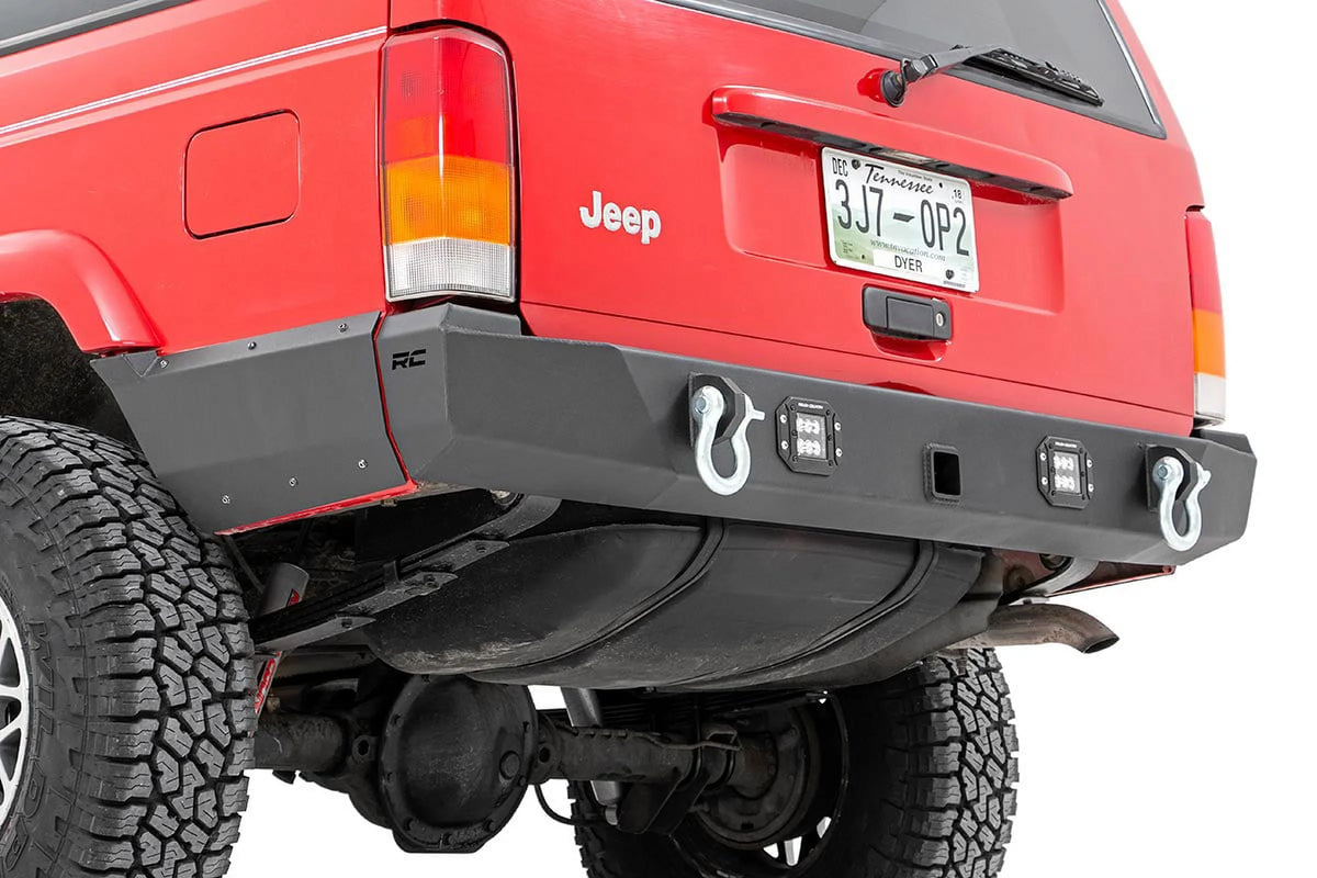 Rough Country LED Rear Bumper for 1984-2001 Jeep Cherokee XJ 2WD/4WD - 110504