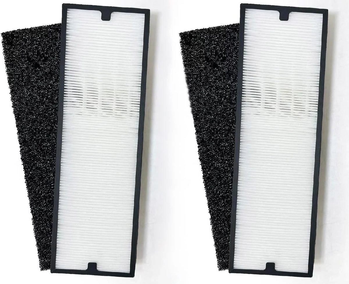 Nispira Particle/Carbon HEPA Filter Set For Blueair Sense+ Sense Air Purifier | Removes Smoke, Chemical VOCs, Odor, Pet Dander | 2 Sets