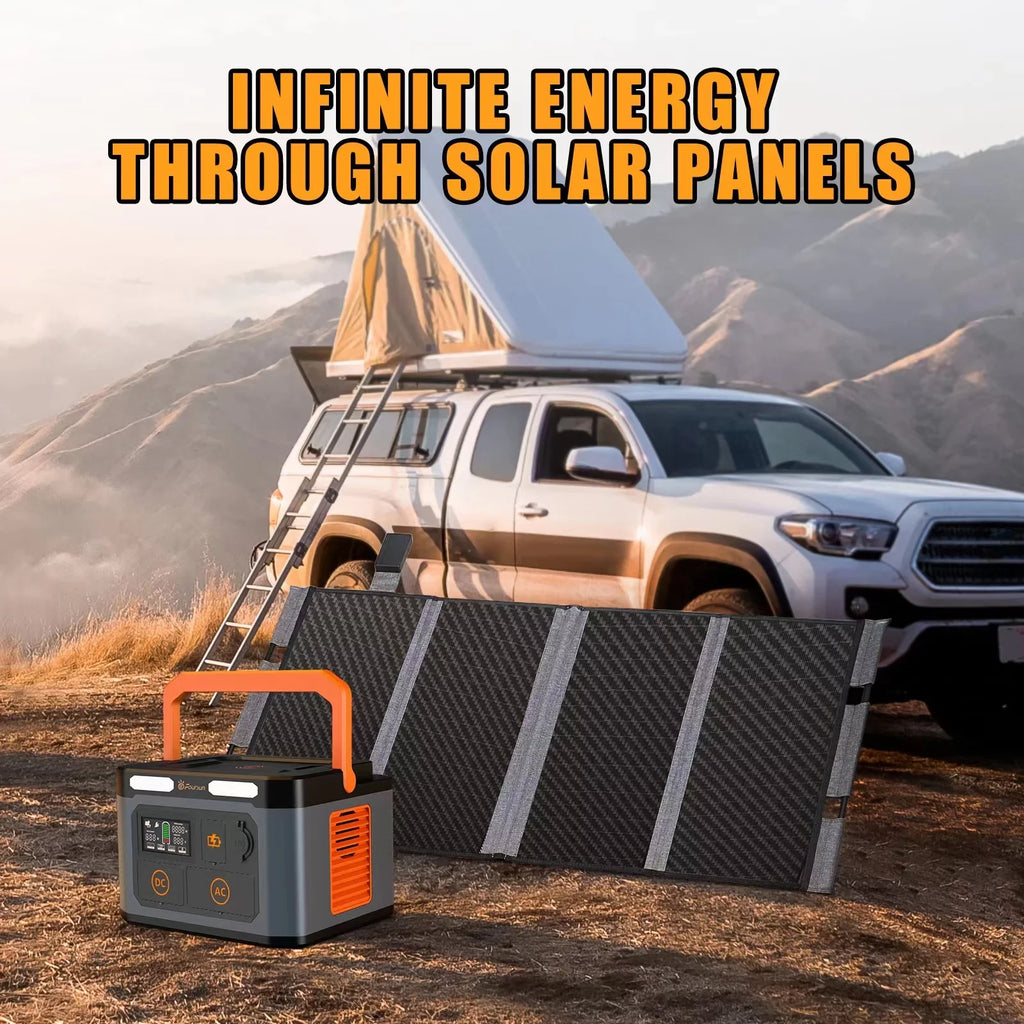 Foursun 1500W(3000W Peak) Portable Station,1598.4Wh with 2 x 1500W AC Outlets ,Wireless charge,PD 65W,Solar Generator for Home Backup, Emergency, Camping