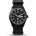 Men's Wrist Watch, Field Military Watches for Men Analog, Black Tactical Outdoor Sport Work Wristwatch, Waterproof Date Day 12/24 Hour with Army Nylon Band