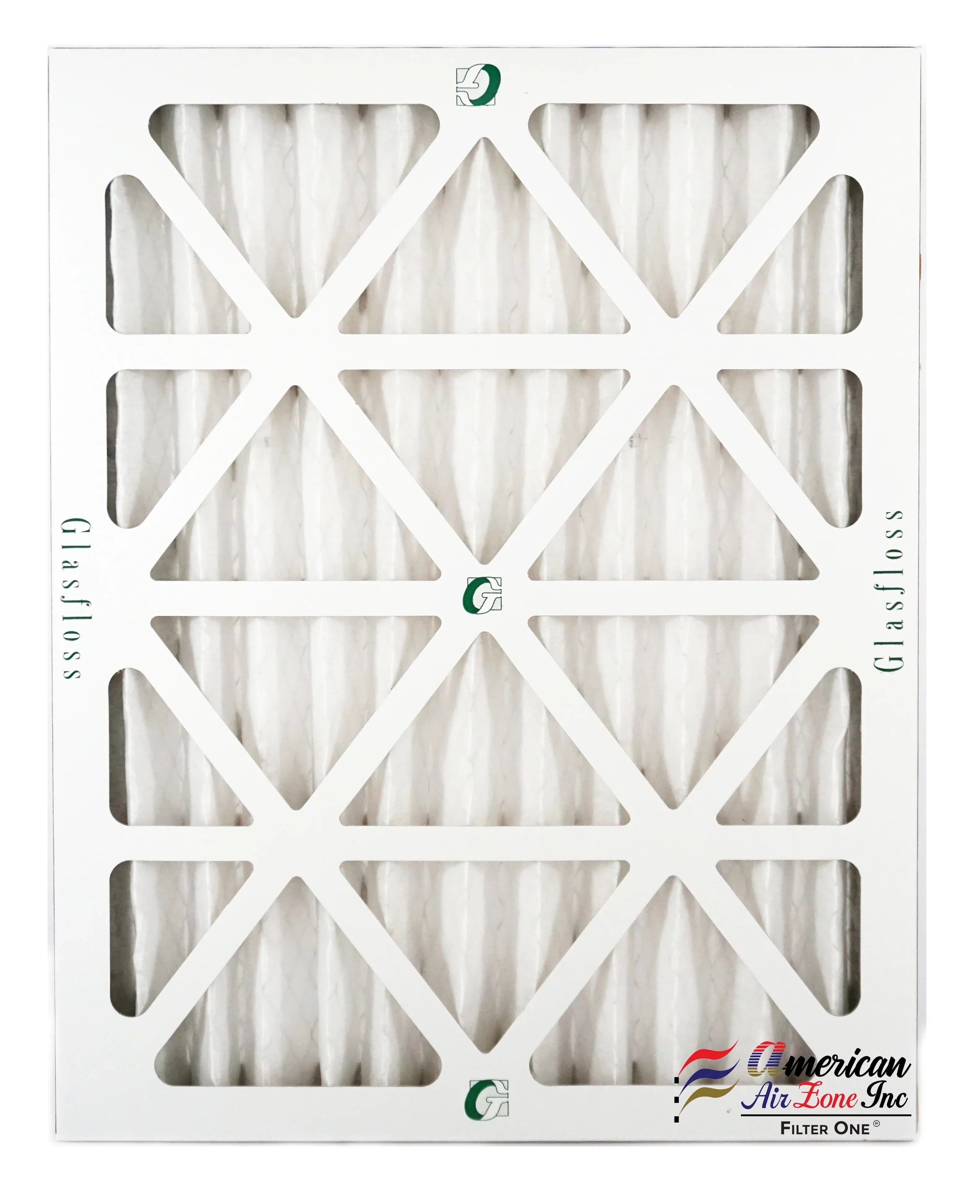 Glasfloss Air Filter 12x16x2 - 2" MERV 10 - (Pack of 12) - Pleated AC or HVAC Air Filter - Furnace Air Filter - Home or Office - Made In The USA.