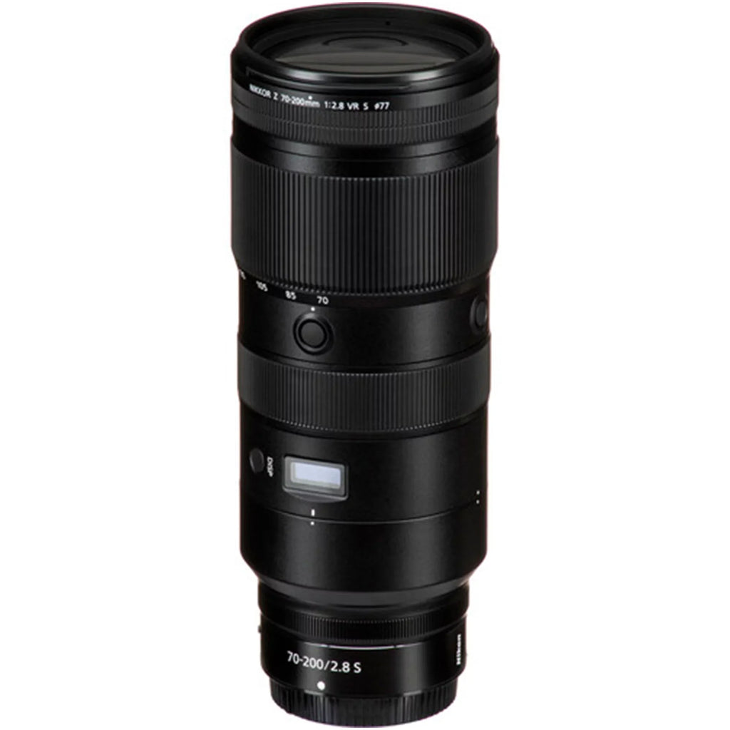 Nikon NIKKOR Z 70-200mm F/2.8 VR S Lens with 32GB SanDisk Memory Card + Tripod + Backpack + A-Cell Accessory Bundle