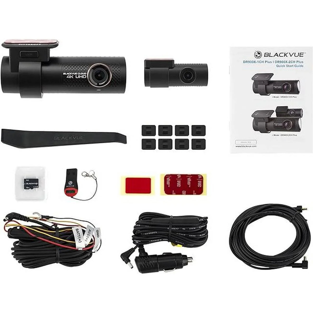 Open Box BlackVue DR900X-2CH Plus with 32GB microSD Card 4K UHD Cloud Dashcam, Built-in Wi-Fi, GPS