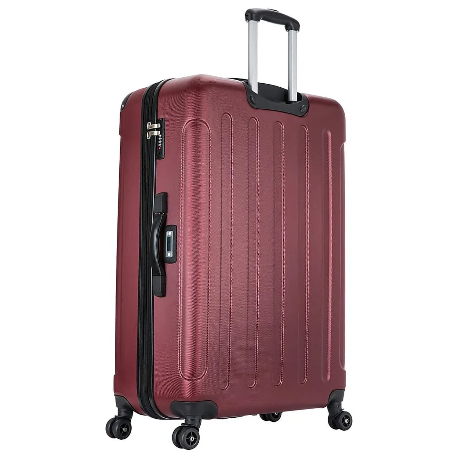 DUKAP INTELY PC/ABS Plastic 4-Rim Spinner Luggage Wine (DKINT00L-WIN)