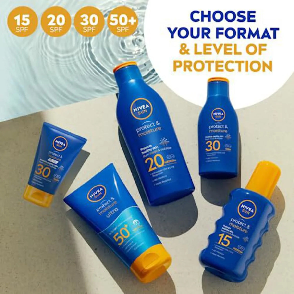 Nivea Sun Moisturising Sun Lotion SPF 50+ 200ml