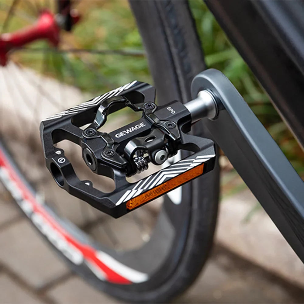 Mountain Bike Peddling components with Reflector, Lightweight Aluminum, Improved Transfer