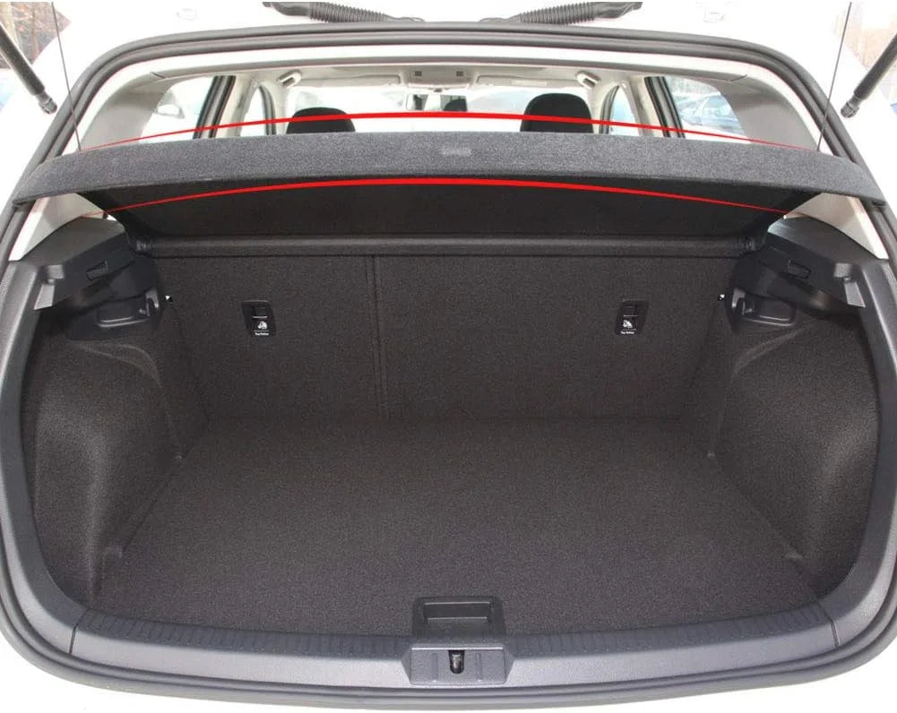 Fit 2015-2019 Volkswagen GTI Golf 7 Non-retractable Cargo Cover for 2015 2016 2017 2018 2019 VW GTI GOLF 7 Hatchback Rear Trunk Luggage Privacy Shade Accessory, Black