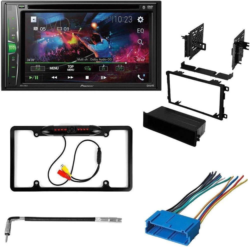 KIT4822 Bundle for 1996-1999 Oldsmobile LSS W/ Pioneer Double DIN Car Stereo with Bluetooth/Backup Camera/Installation Kit/in-Dash DVD/CD AM/FM 6.2" WVGA Touchscreen Digital Media Receiver