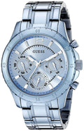 Iconic Sky Blue Stainless Steel Multi-Function Ladies Watch U0704L2