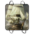 GCKG Cool Pirate Ship Pet Car Saddle Cover Dog Car Saddle Mat Hammock Cargo Mat Trunk Mat For Cars Trucks and SUV 54x60 inches