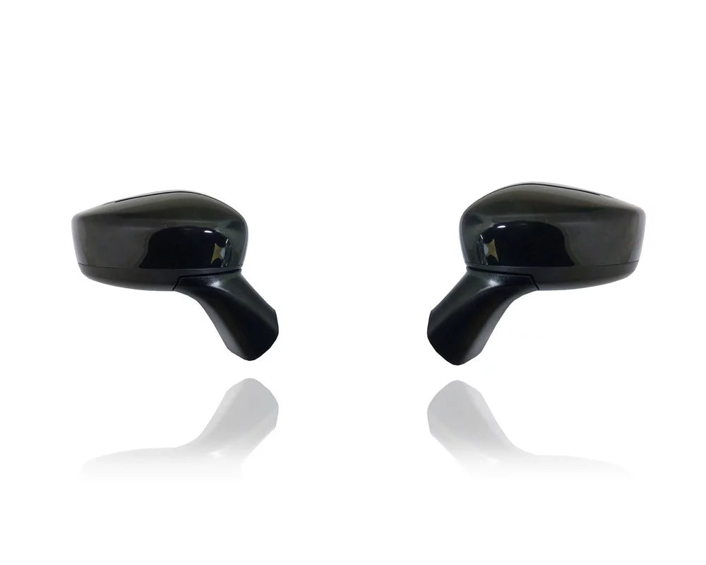 Door Mirror - PACIFIC BEST INC. For/Fit 15-19 Nissan Versa Note-S/S Plus/SL/SV Non-Heated, Without Side View Camera ,With Cover, Primed Pair, Left Driver + Right Passenger Set - 963019MB0A, 963029MB0A